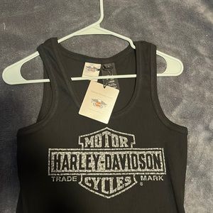 black womens harley tank